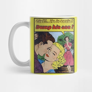 Funny Retro Romance Comic Mug